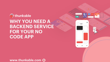 backend service for no code app blog title card thunkable